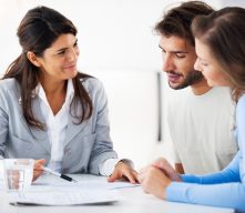 Couple meeting with financial advisor
