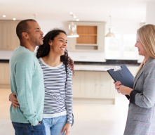 Couple with realtor
