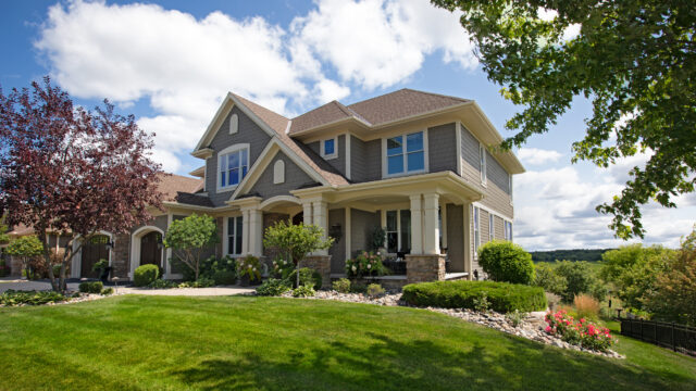 Exterior of luxury home